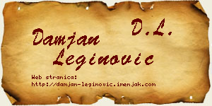 Damjan Leginović vizit kartica